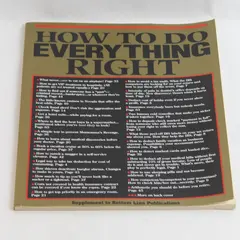 How to do Everything Right 2013 Supplement to Bottom Line Publications