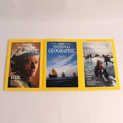 Lot of 3 Vintage 1992 National Geographic Magazine Issues January June August