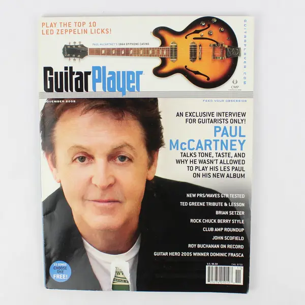 Vintage Guitar Player Magazine November 2005 Exclusive Interview Paul McCartney
