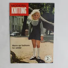 Vintage Modern Knitting Magazine Machine Knitting November 1969 Warm-up Fashions