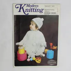 Vintage Modern Knitting Magazine Machine Knitting May 1971 With Tension Chart