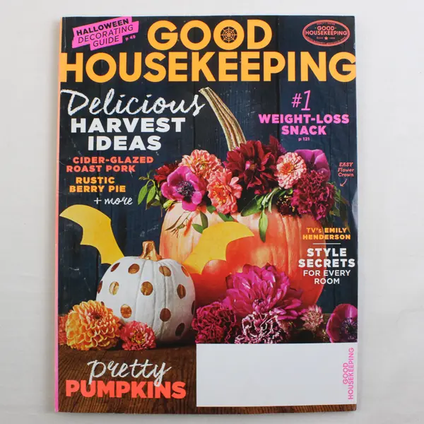 Good Housekeeping Magazine October 2015 Featuring Delicious Harvest Ideas