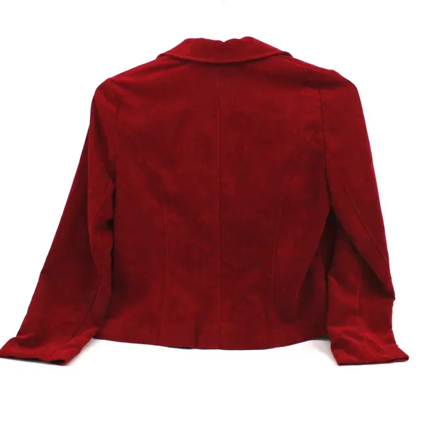 RQT Petite Red Corduroy Button-Down Blazer Size PS