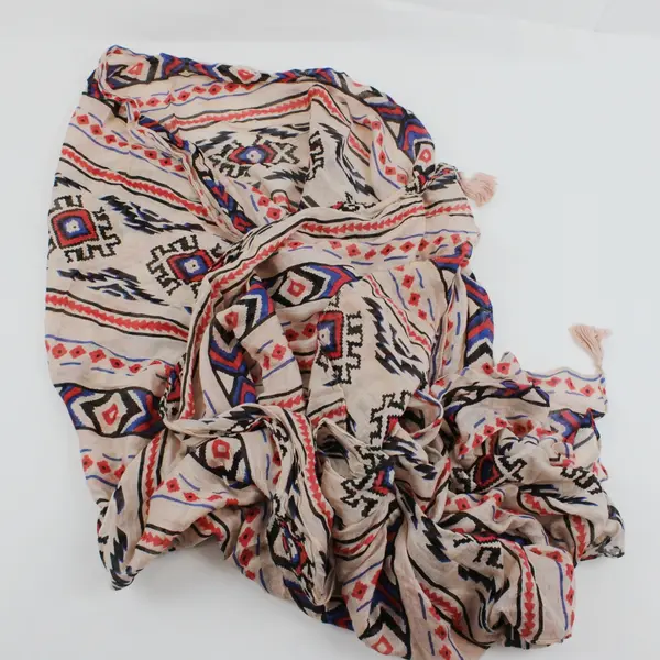 Lot of 3 Women's Sheer Lightweight Pink Mauve Southwestern Print Scarves
