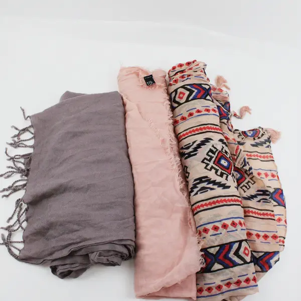 Lot of 3 Women's Sheer Lightweight Pink Mauve Southwestern Print Scarves
