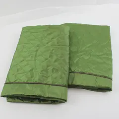 Set of 2 Olive Green Quilted Pillow Shams 26 x 26 Inch Bedding