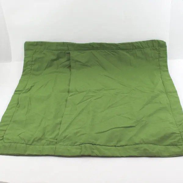 Set of 2 Olive Green Quilted Pillow Shams 26 x 26 Inch Bedding