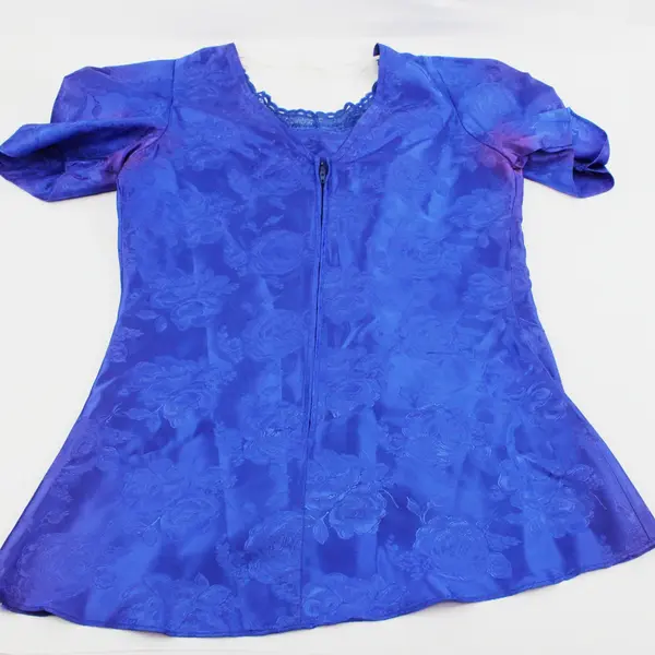 Vintage 1980s Bonnell Dress Co 2 Pc Royal Blue Set Women's Petite 6P FLAWED