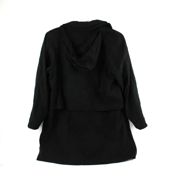 CS Signature Women's Black Windbreaker Jacket Medium Detachable Hood