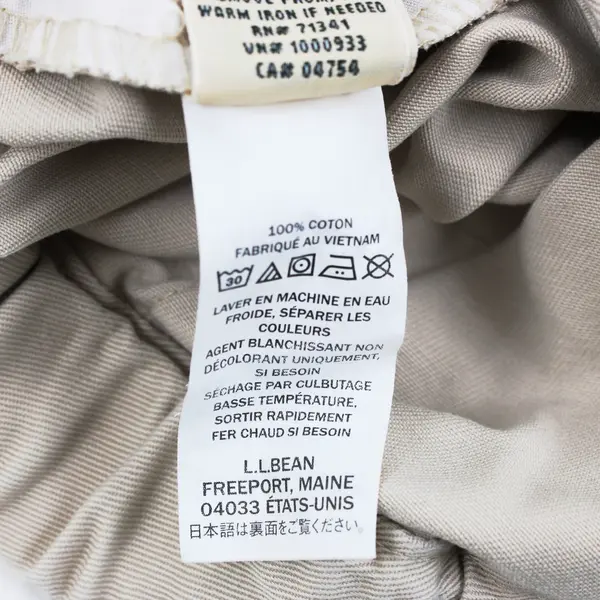 Lot of 3 L.L. Bean Women's 8P Beige Stretch-Waist Slacks Pants FLAWED