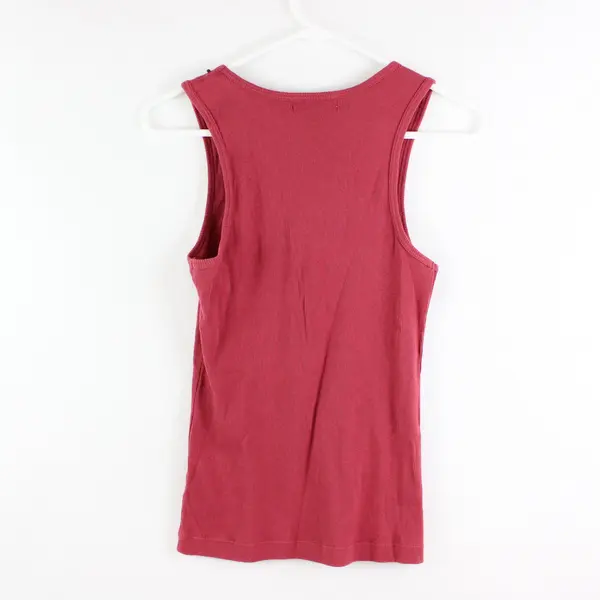 Next Era Couture Women's Large Raspberry Rose Beaded Neckline Tank Top