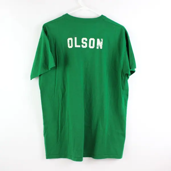 VTG Russell Athletic Olson Jr High Green Single Stitch T-Shirt L 42-44