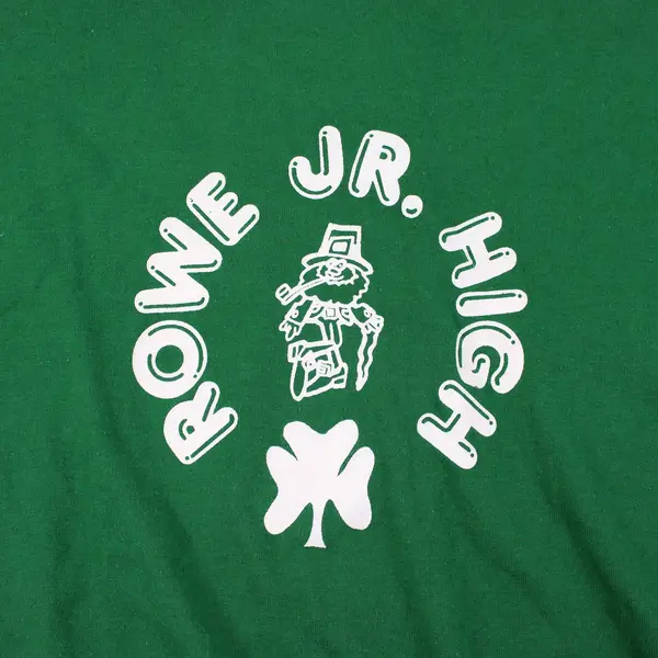 VTG Russell Athletic Olson Jr High Green Single Stitch T-Shirt L 42-44