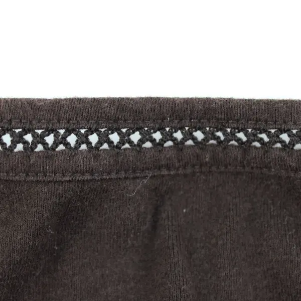 White Stag Women's Medium 8-10 Dark Brown Tank Top Crocheted Neckline