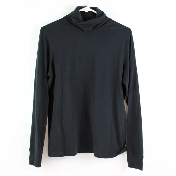 Cherokee Women's Black Cotton Turtleneck Sweater Size Medium