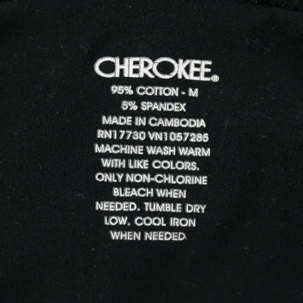 Cherokee Women's Black Cotton Turtleneck Sweater Size Medium