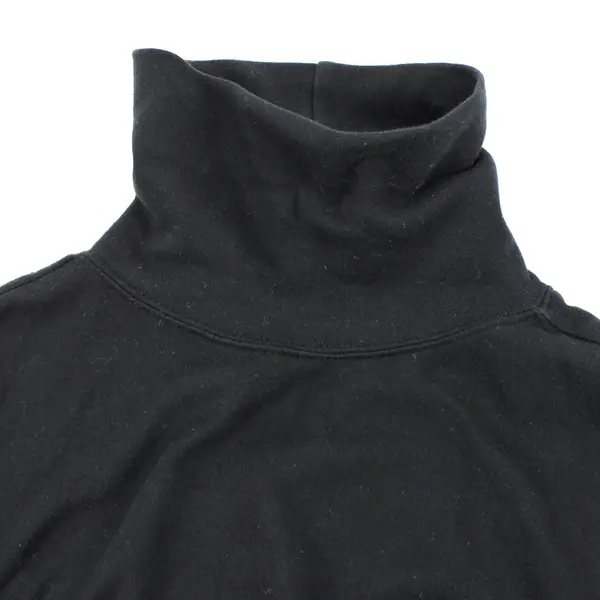 Cherokee Women's Solid Black Cotton Turtleneck Sweater Size Medium
