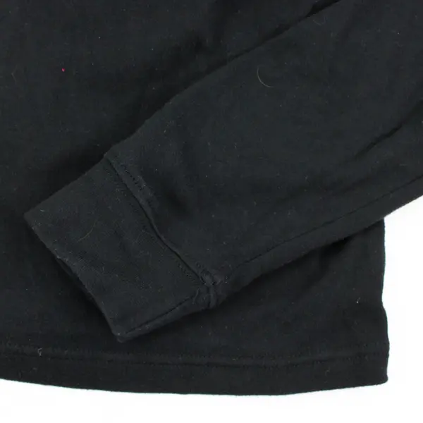 Cherokee Women's Solid Black Cotton Turtleneck Sweater Size Medium