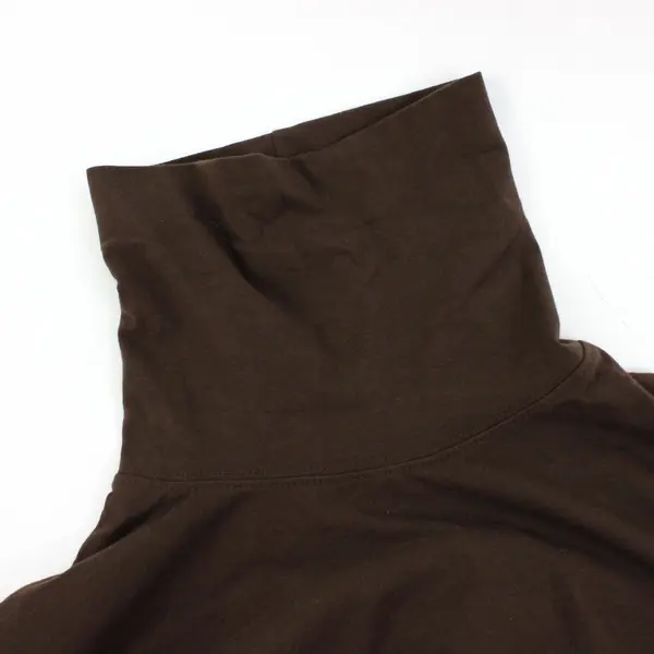 Cherokee Women's Medium Brown Cotton Turtleneck Pullover Sweater