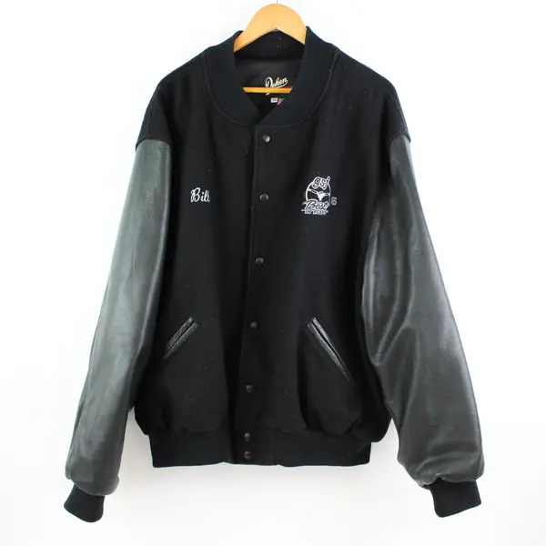 Dehen GSF Best In Fleet 2015 Men's 3X Black Faux Leather Wool Jacket FLAWED