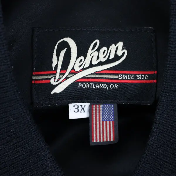 Dehen GSF Best In Fleet 2015 Men's 3X Black Faux Leather Wool Jacket FLAWED