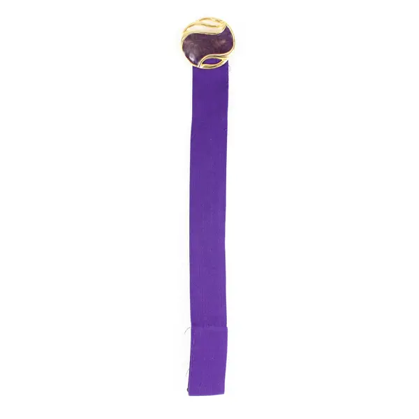 Circa Corporation Purple Stretch Belt M 70% Polyester/30% Rubber Gold Hardware