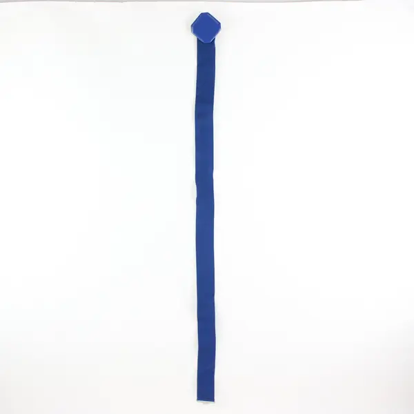 Vintage 1980s Women's Solid Blue Stretch Belt Large 41-48 in