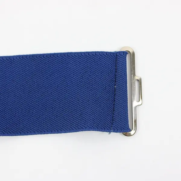Vintage 1980s Women's Solid Blue Stretch Belt Large 41-48 in