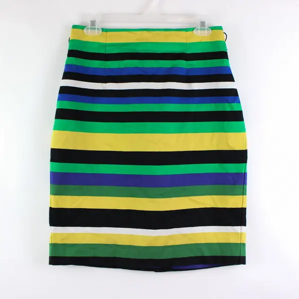 Worthington Women's Size 8 Multicolor Striped Knee Length Pencil Skirt