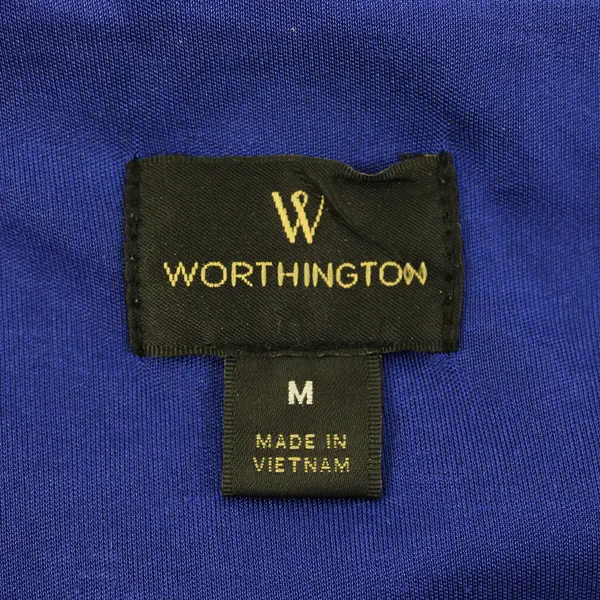 Worthington Women's Medium Blue Green Floral Sleeveless Top