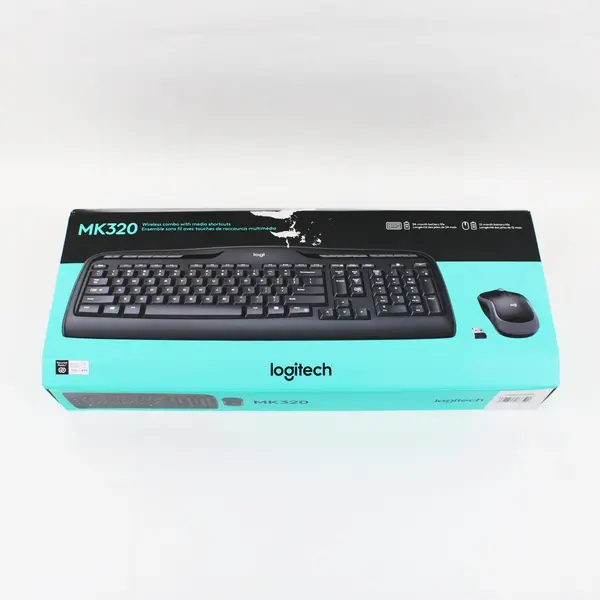Logitech MK320 Wireless Keyboard Mouse Combo Full Size Numeric Keypad