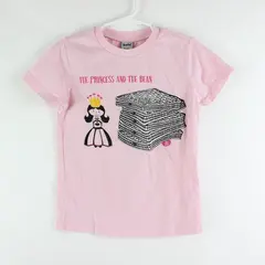 Kavio Princess And The Bean Jelly Belly Girls Pink T-Shirt Size 4T