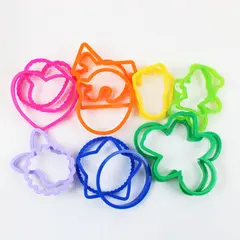 Lot of Assorted Plastic Cookie Cutters for Baking and Crafts