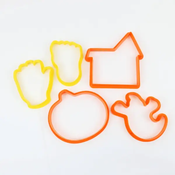 Lot of Assorted Plastic Cookie Cutters for Baking and Crafts