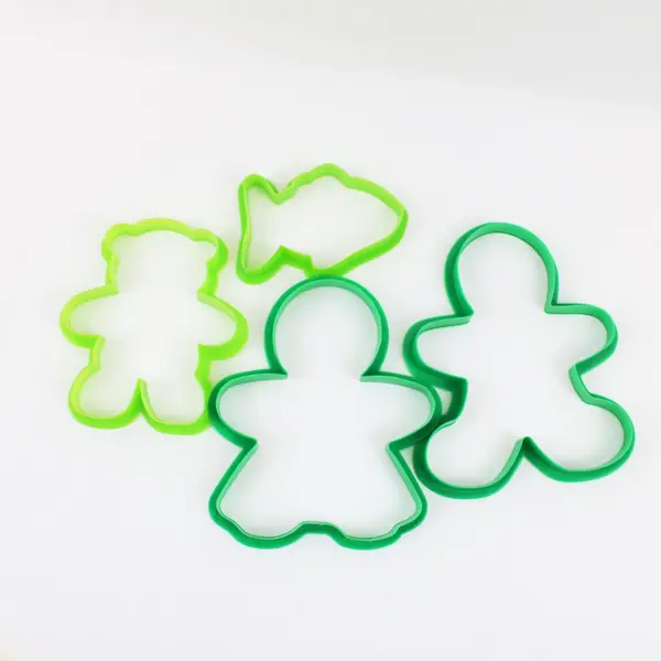 Lot of Assorted Plastic Cookie Cutters for Baking and Crafts