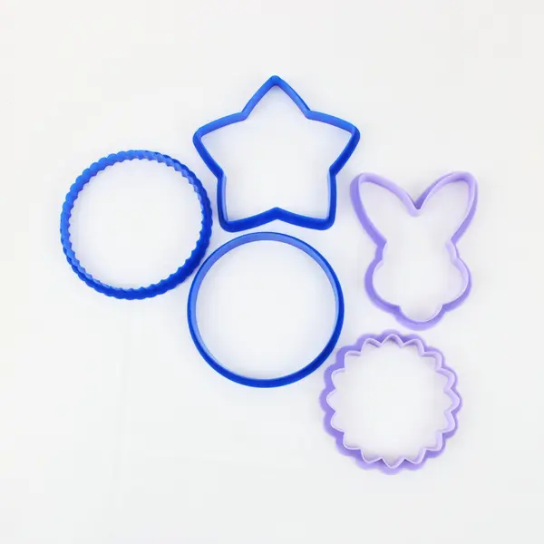 Lot of Assorted Plastic Cookie Cutters for Baking and Crafts