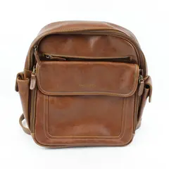 Rosetti Women's Small Brown Leather Backpack Multiple Compartments