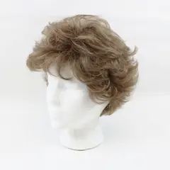 Eva Gabor Short Curly Synthetic Wig Dark Ash Brown Pre-Owned
