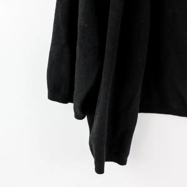 Apostrophe Women's Black Knit Bolero Shrug Medium Cropped Long Sleeve
