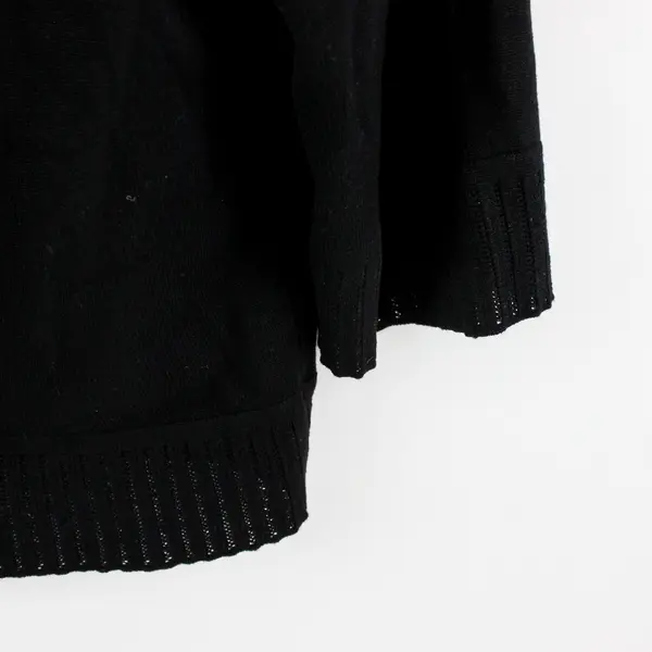 Cable & Gauge Women's Black Knit Bolero Medium Half Sleeve Shrug