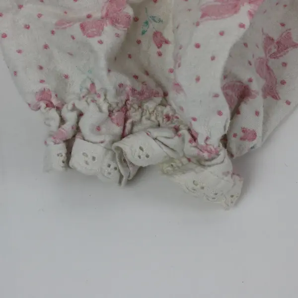 Katherine Bishop Women's Long Sleeve Floral Sleepdress White Pink