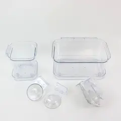 Lot of 2 Clear Plastic Aquarium Fish Breeding Acclimation Boxes
