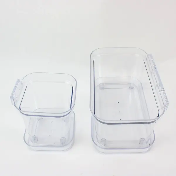 Lot of 2 Clear Plastic Aquarium Fish Breeding Acclimation Boxes