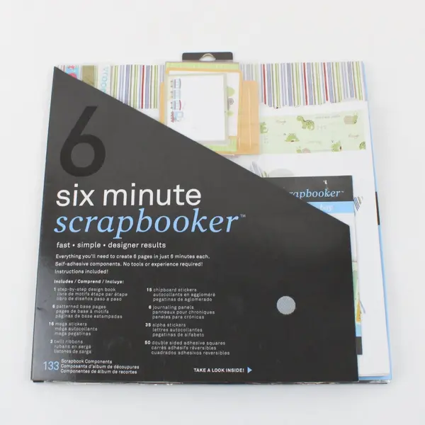 Autumn Leaves Six Minute Scrapbooker Baby Boy Kit 133 Components