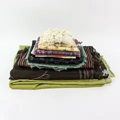3.7 lb Fairy Whimsigoth Scrap Fabric Lot Sewing Quilting DIY