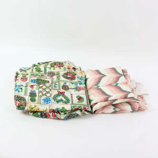 5.3 Lb Lot of Country Fabric Pieces Sewing Quilting DIY Crafts