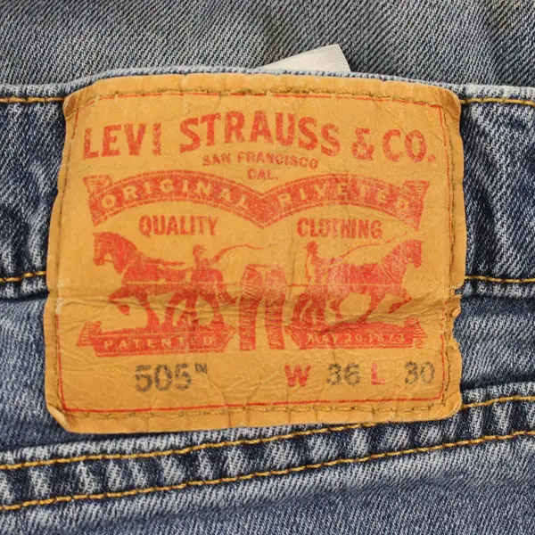 Levi's 505 Men's Straight Leg Jeans Medium Wash W36 L30