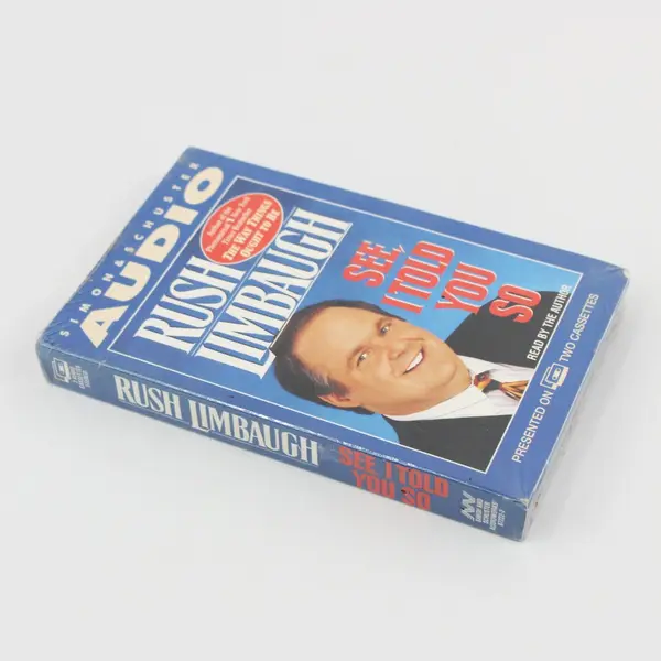 Rush Limbaugh "See, I Told You So" 2 Cassette Tapes 1993 #87222-2 New