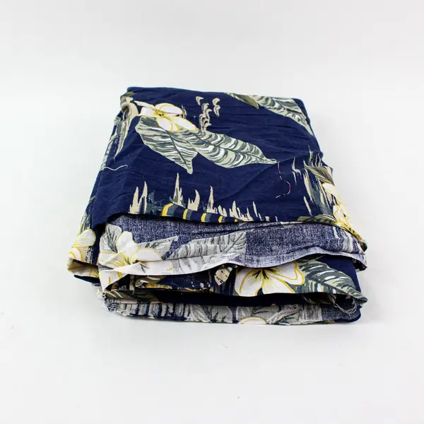 1.5 lb Tropical Floral and Batik Scrap Fabric Lot DIY Sewing Crafts