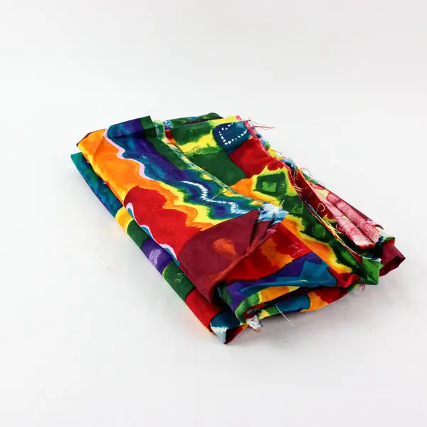 1.5 lb Tropical Floral and Batik Scrap Fabric Lot DIY Sewing Crafts